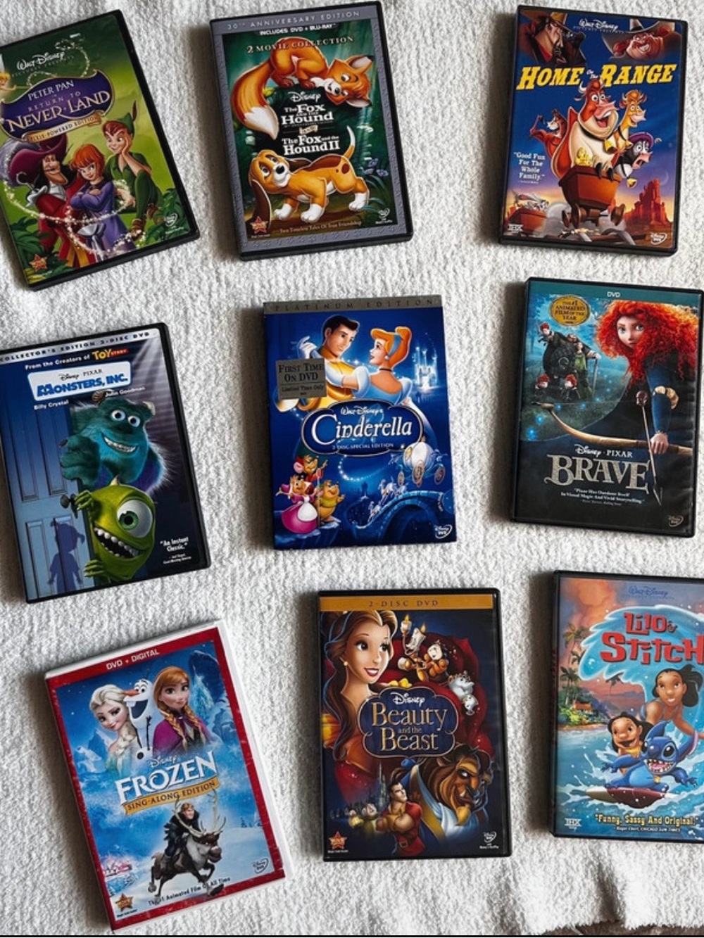 Disney 12 DVDs Bundle